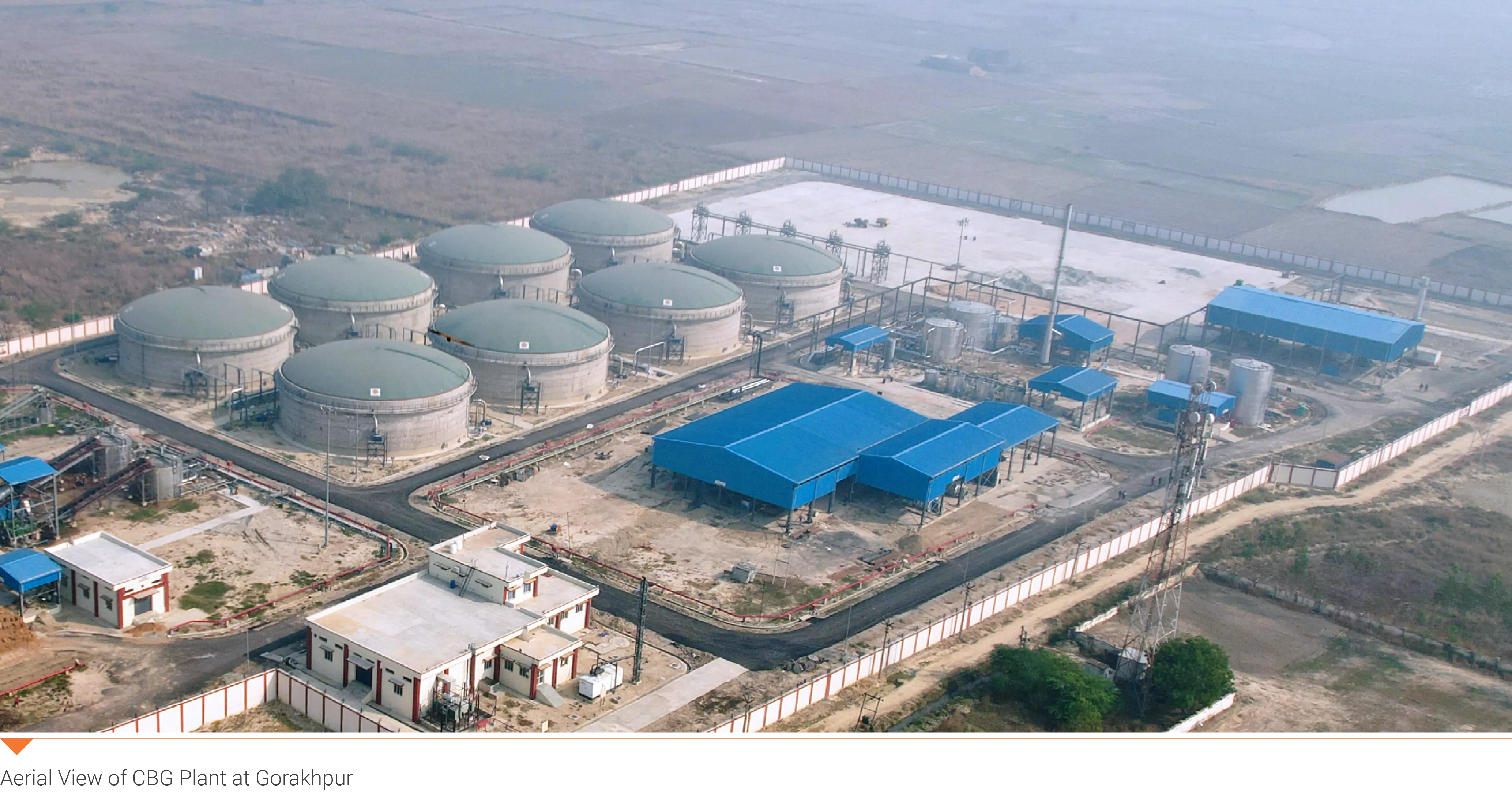 Aerial View of CBG Plant at Gorakhpur